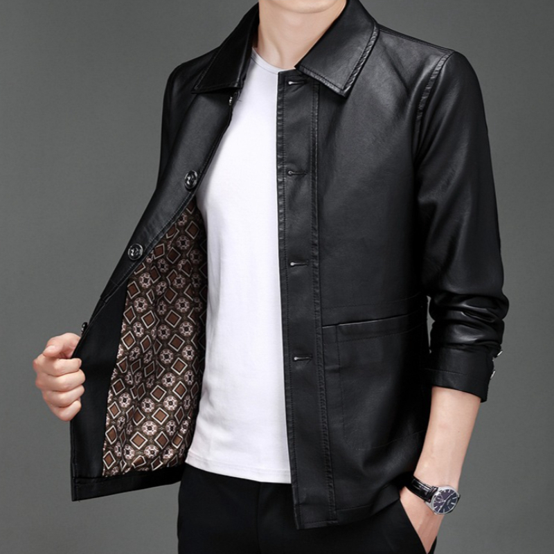 Leather Work Jacket Mens - Nouvelle veste de costume en cuir