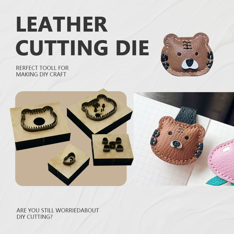 Leatherwork Templates - Ensemble de quatre pochoirs en cuir