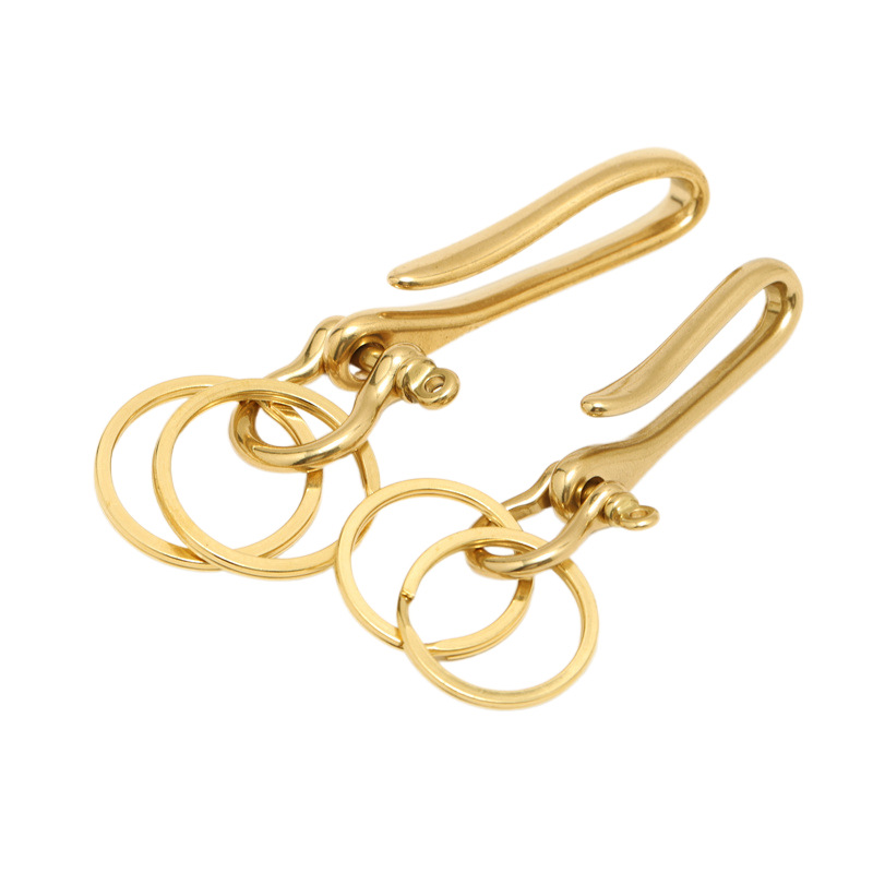 Leatherwork Hardware - Crochet en tissu en laiton, boucle