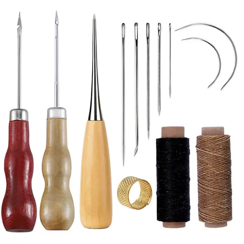 Leatherwork Thread - Ensemble de couture en cuir, 13