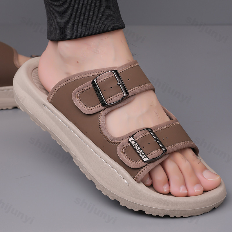 Leather Work Flats - Pantoufles pour hommes 2025 été respirant