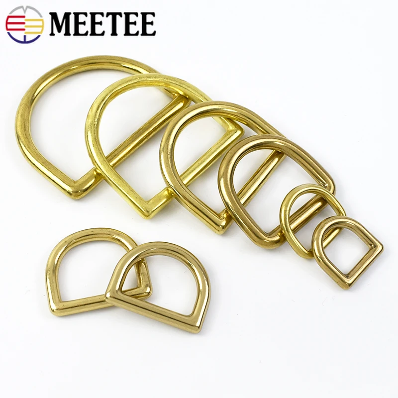 Leatherwork Hardware - Anneaux en D en laiton massif