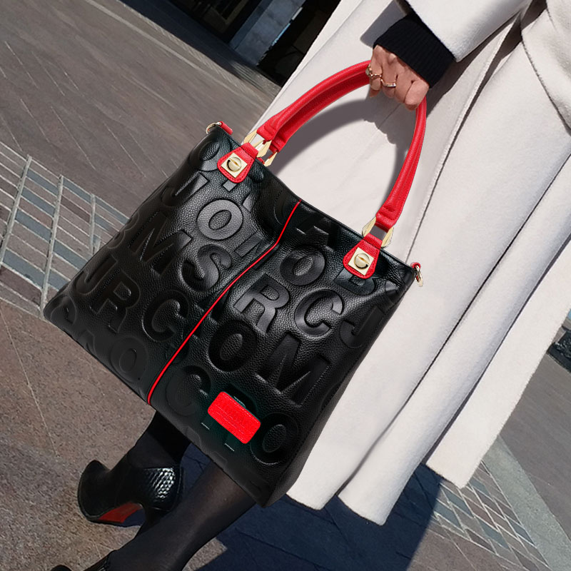 Leatherwork Letters - Sac fourre-tout en cuir de vachette
