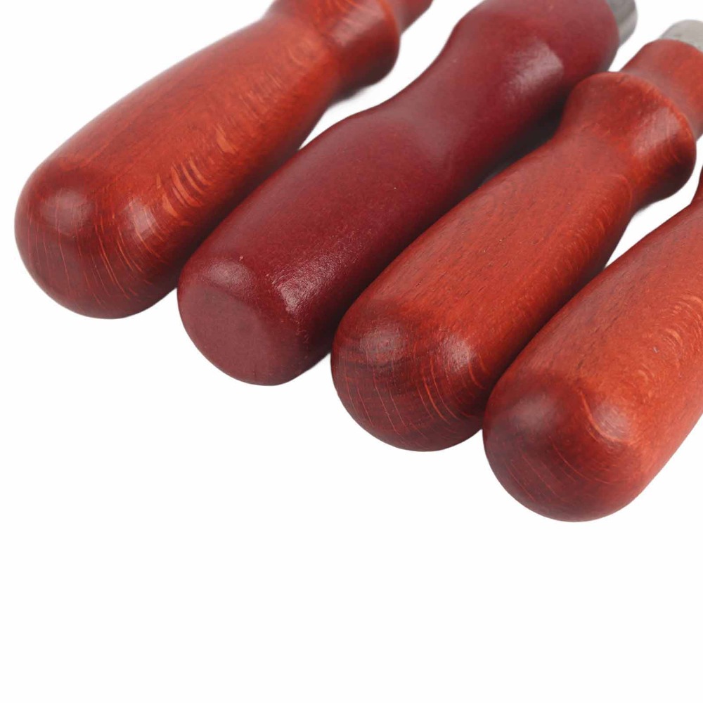 Leatherwork Edge Beveler - Lot de 4 outils à biseauter