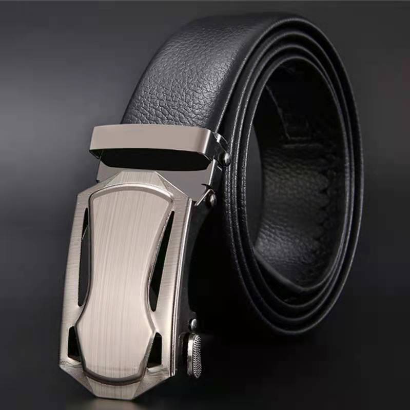 Leather Works Belt - Ceinture à boucle en métal pour