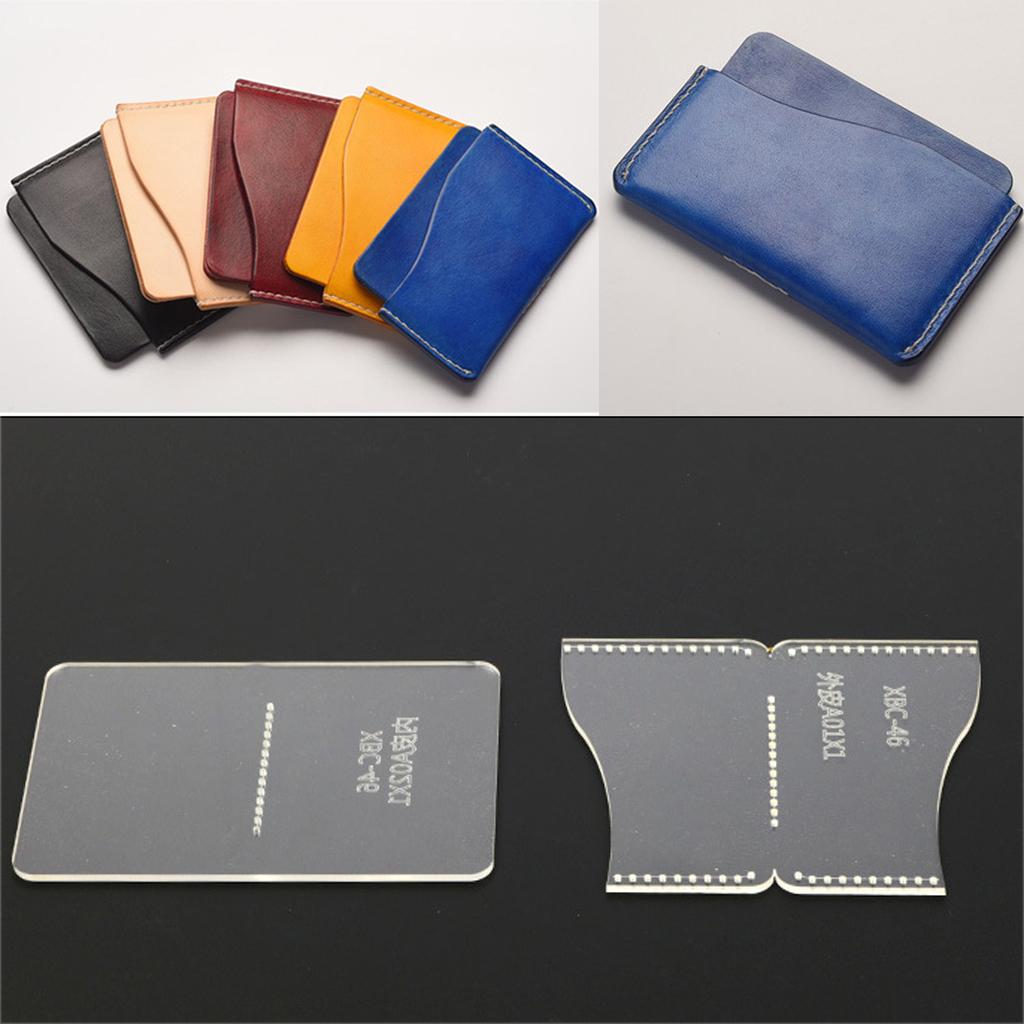 Leatherwork Templates - Pochoir transparent en acrylique pour porte-cartes