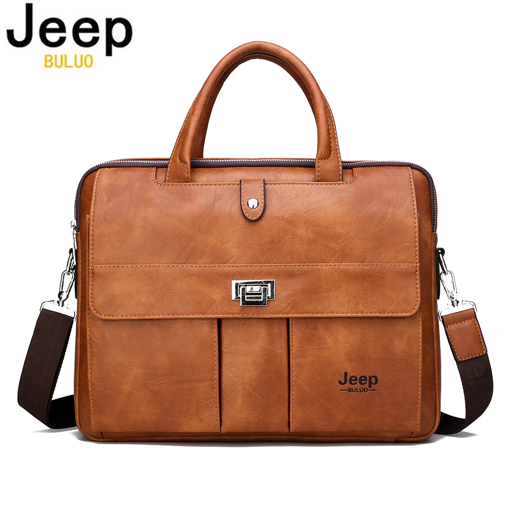 Leatherwork Letters - Sacoche en cuir pour homme Jeep