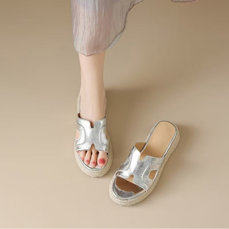 Leather Work Flats - Nouvelles mules espadrilles pour femmes 2026,