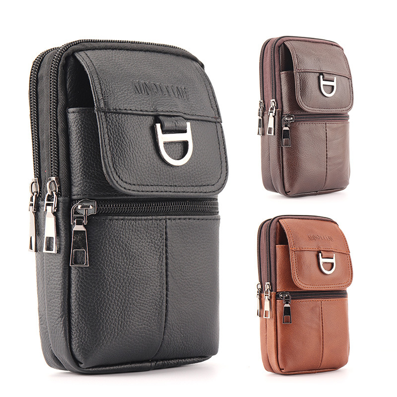 Leatherwork Bag - Sac banane en cuir pour homme