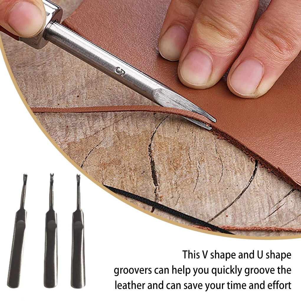 Kit de rainurage du cuir 3 piè - Leatherwork Edge Beveler avis et prix