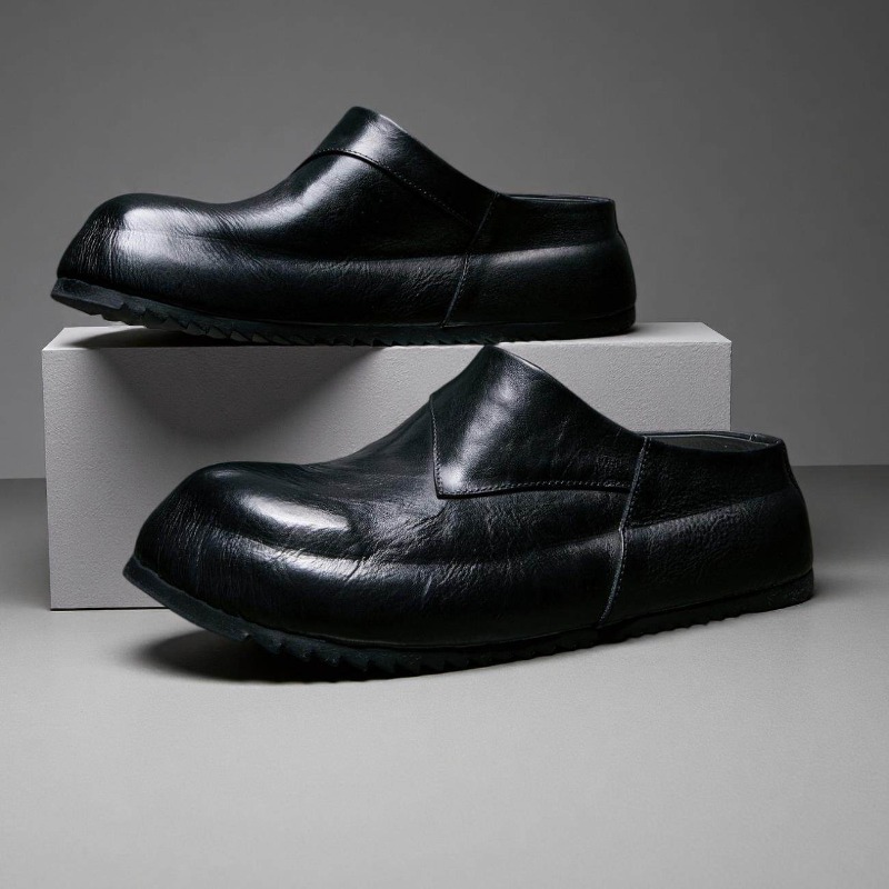 Mules en cuir véritable de lux - Leather Work Flats avis et prix