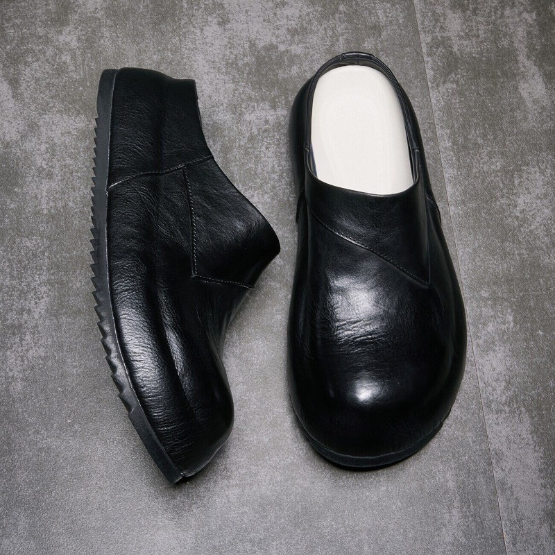 Mules en cuir véritable de lux - Leather Work Flats avis et prix