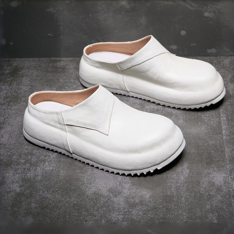 Mules en cuir véritable de lux - Leather Work Flats avis et prix