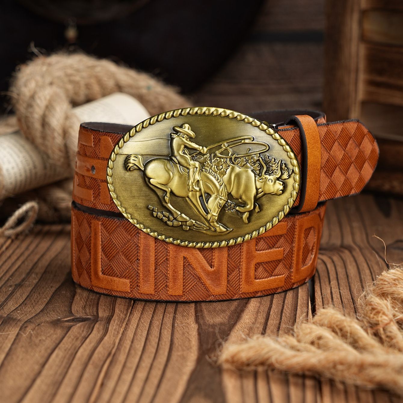 Ceinture décontractée rétro po - Leather Works Belt avis et prix