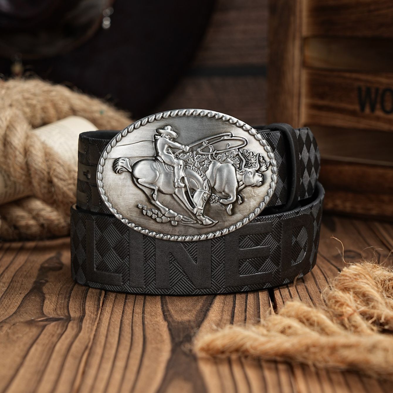 Ceinture décontractée rétro po - Leather Works Belt avis et prix