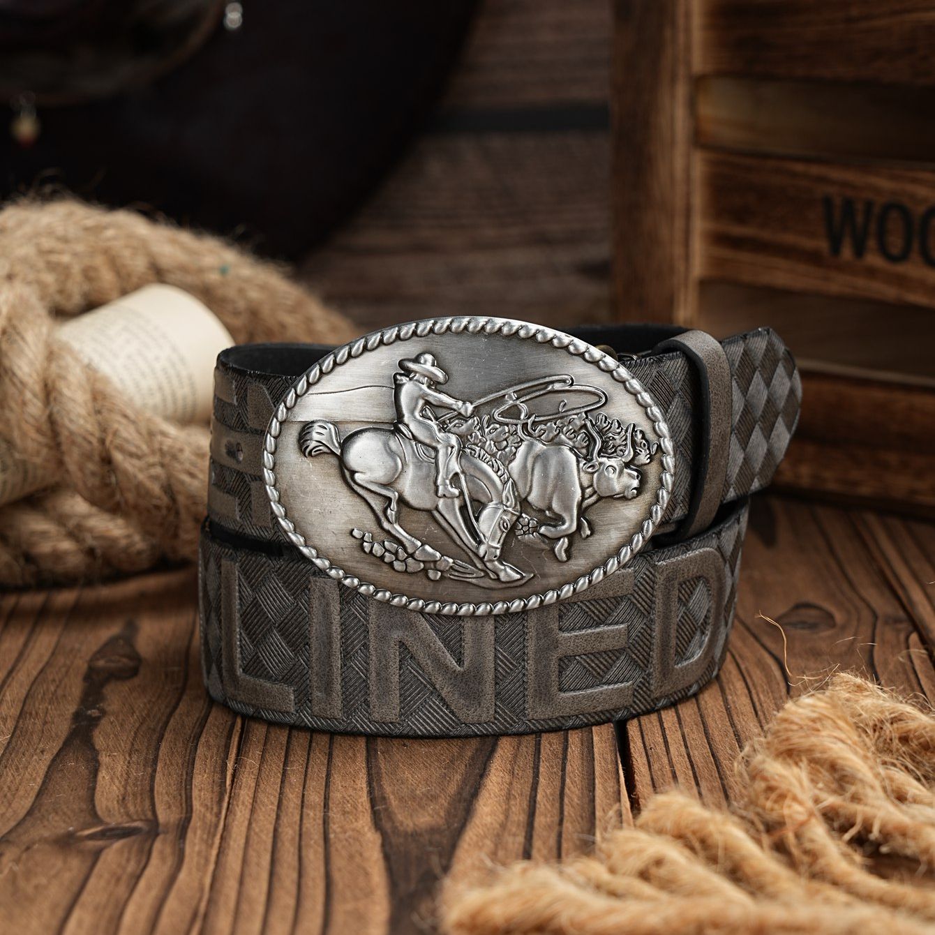 Ceinture décontractée rétro po - Leather Works Belt avis et prix