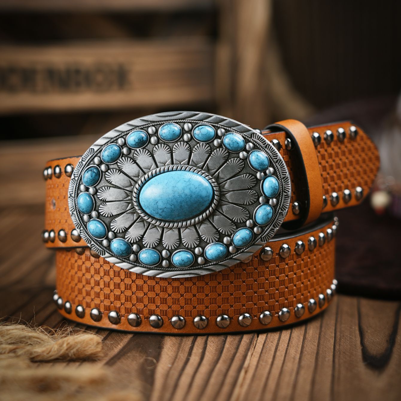 Ceinture décontractée rétro po - Leather Works Belt avis et prix