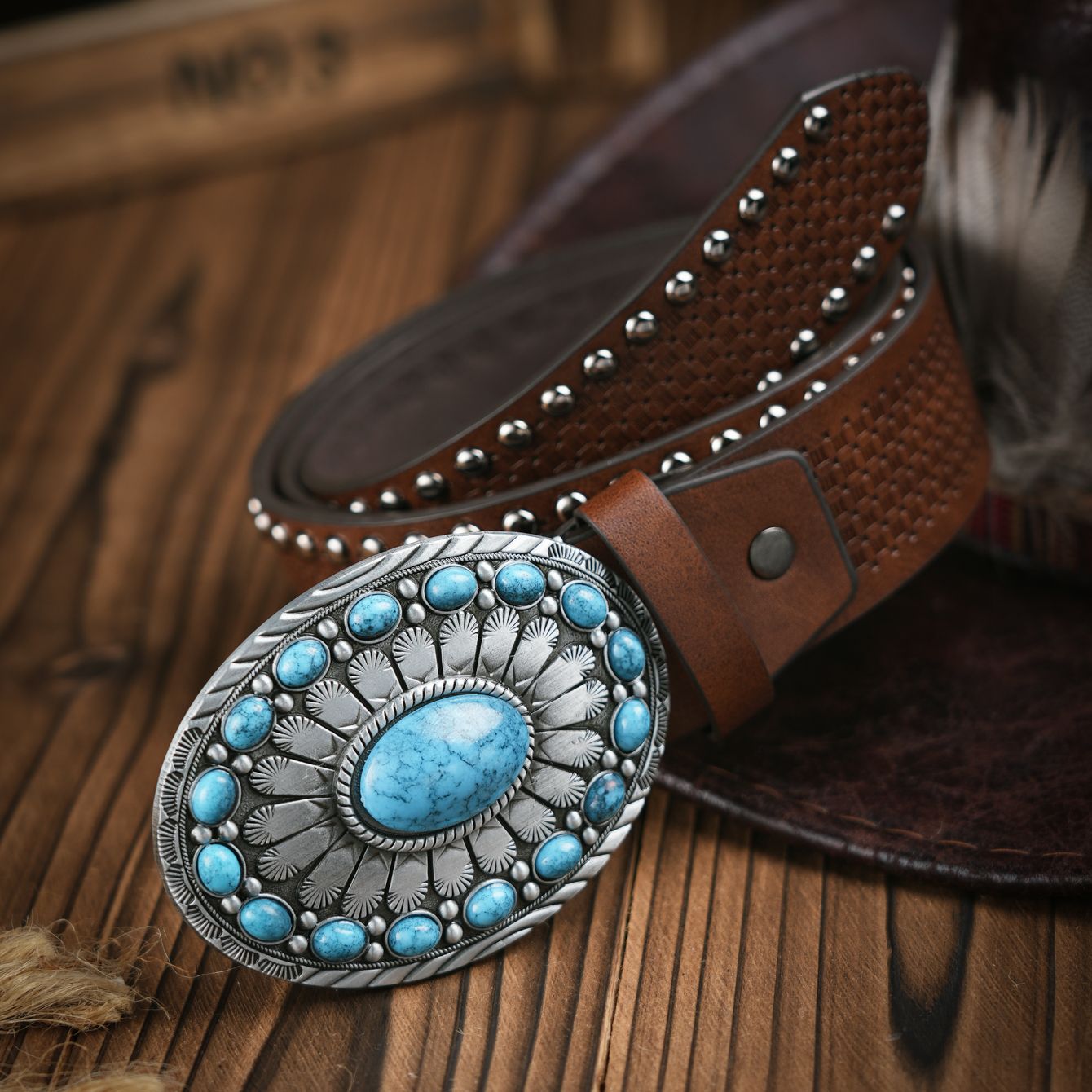 Ceinture décontractée rétro po - Leather Works Belt avis et prix