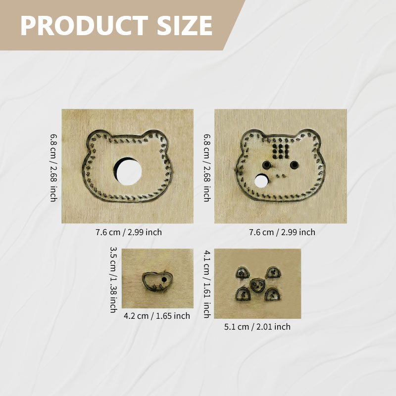 Ensemble de quatre pochoirs en - Leatherwork Templates avis et prix