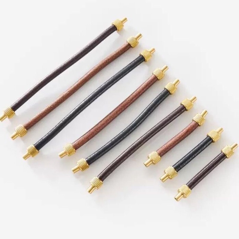 Poignée d'armoire en laiton +  - Leatherwork Hardware avis et prix