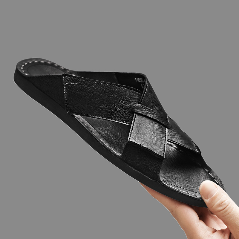 Mode en cuir véritable hommes  - Leather Work Flats avis et prix
