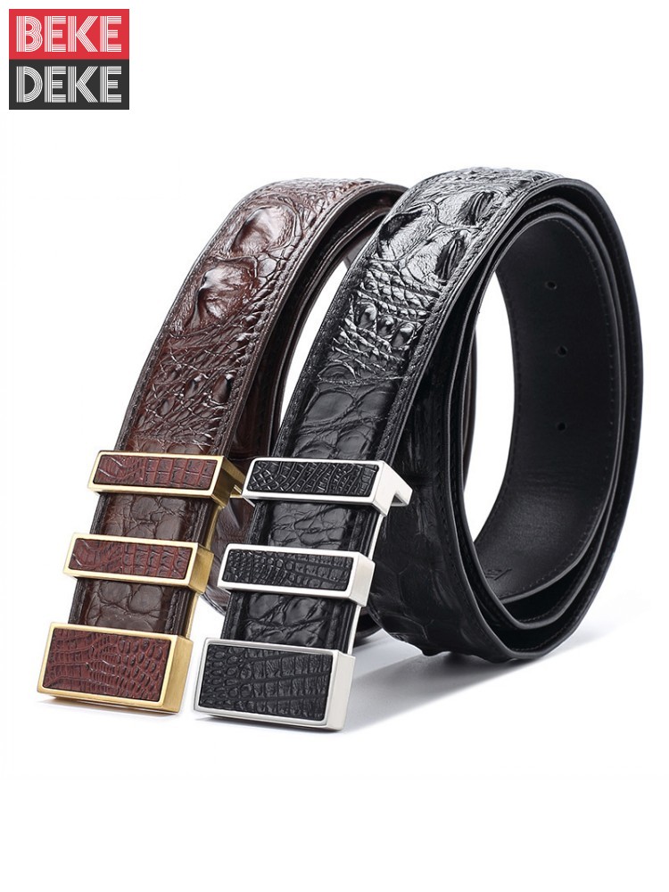 Haute qualité hommes Crocodile - Leather Works Belt avis et prix