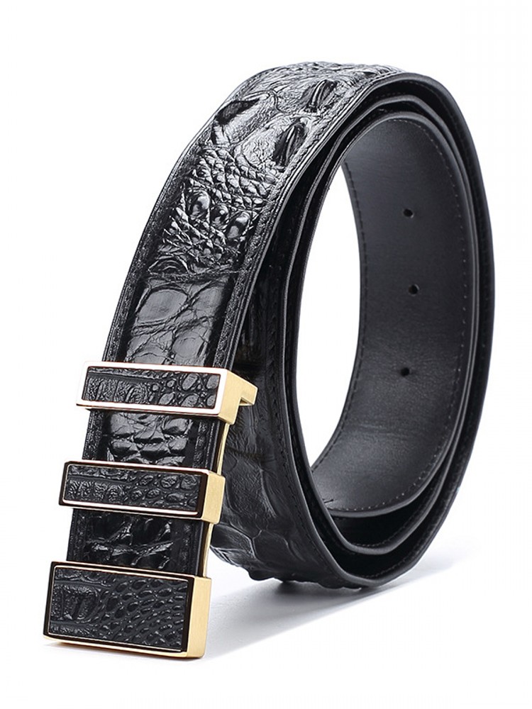 Haute qualité hommes Crocodile - Leather Works Belt avis et prix