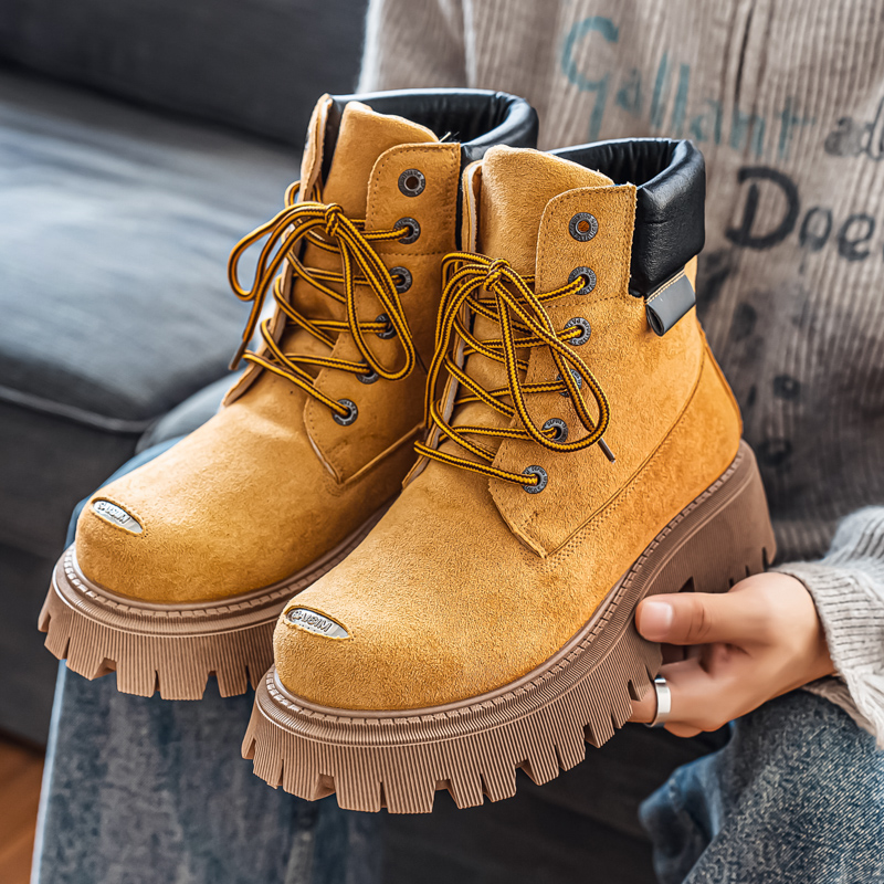 Bottes montantes classiques en - Leather Work Flats avis et prix