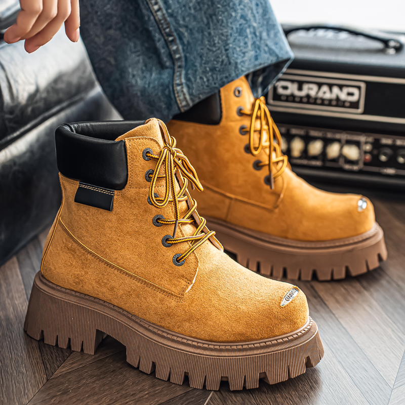 Bottes montantes classiques en - Leather Work Flats avis et prix