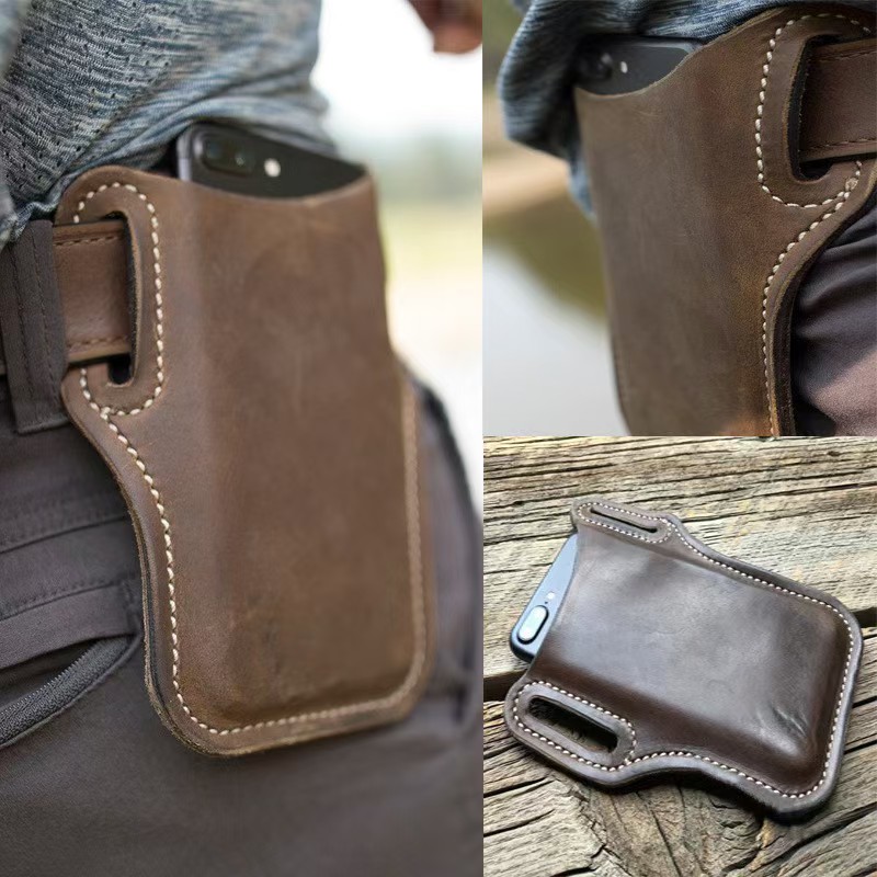 Sac de ceinture rétro en cuir  - Leather Works Belt avis et prix