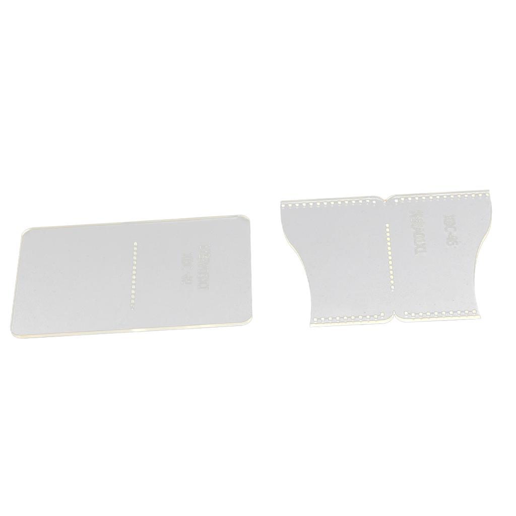 Pochoir transparent en acryliq - Leatherwork Templates avis et prix