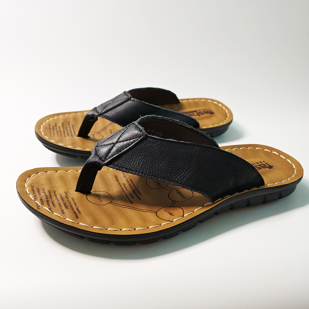 Chaussures d'été pour hommes,  - Leather Work Flats avis et prix