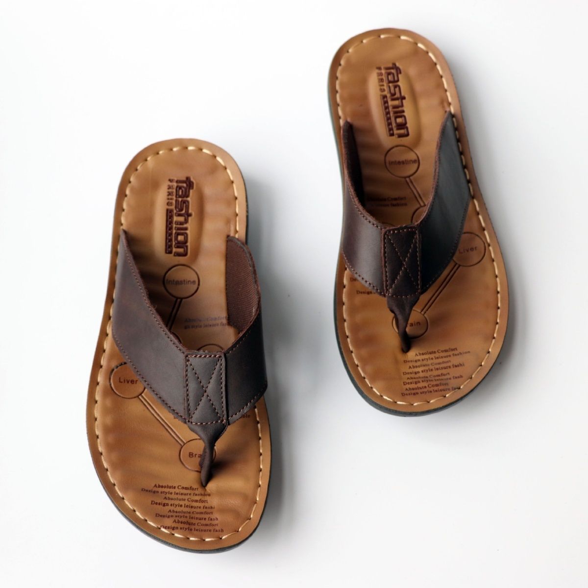 Chaussures d'été pour hommes,  - Leather Work Flats avis et prix
