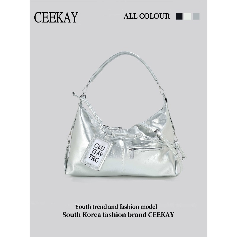 Sac Hobo en Cuir Brillant CEEK - Leatherwork Letters avis et prix