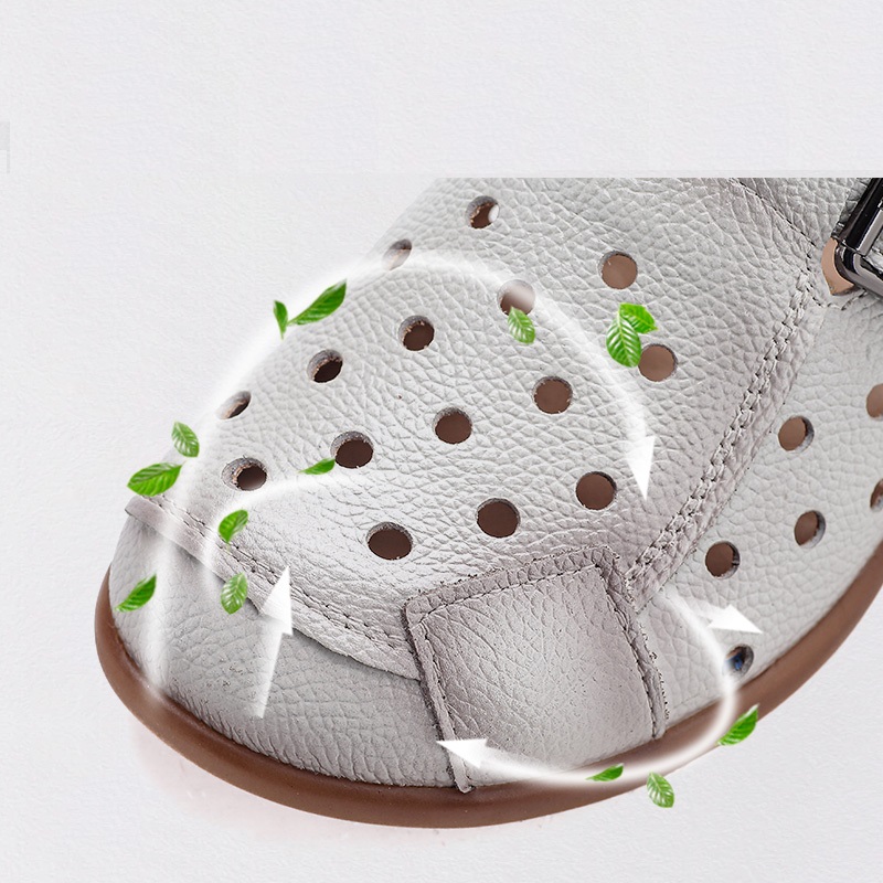 Nouvelles sandales à talon bas - Leather Work Flats avis et prix