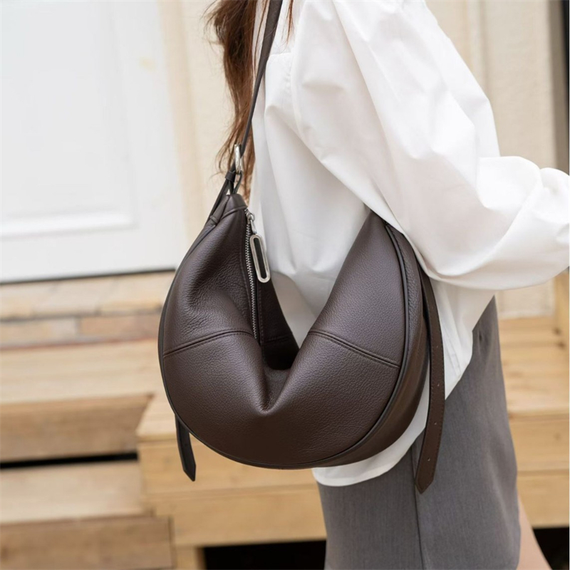 Sac Hobo Demi-Lune en Cuir Vér - Leatherwork Bag avis et prix