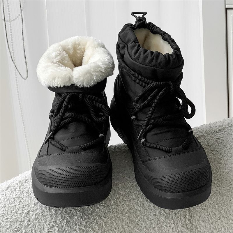 Bottines de neige montantes po - Leather Work Flats avis et prix