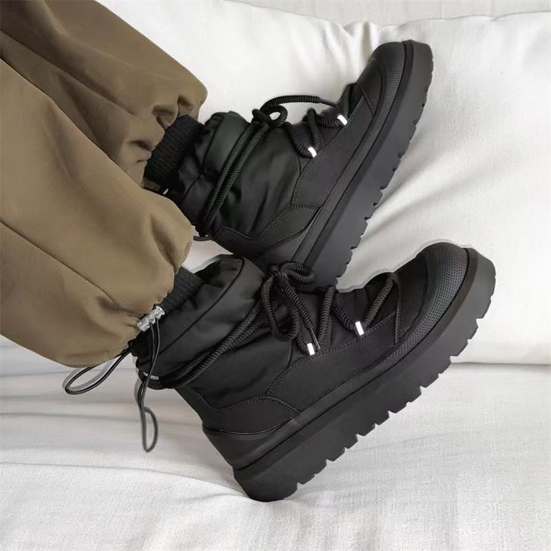 Bottines de neige montantes po - Leather Work Flats avis et prix