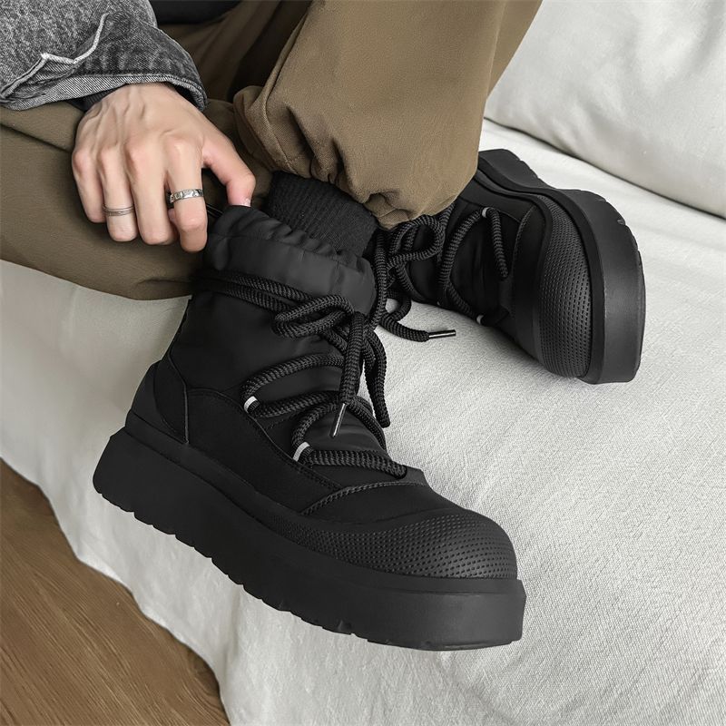 Bottines de neige montantes po - Leather Work Flats avis et prix