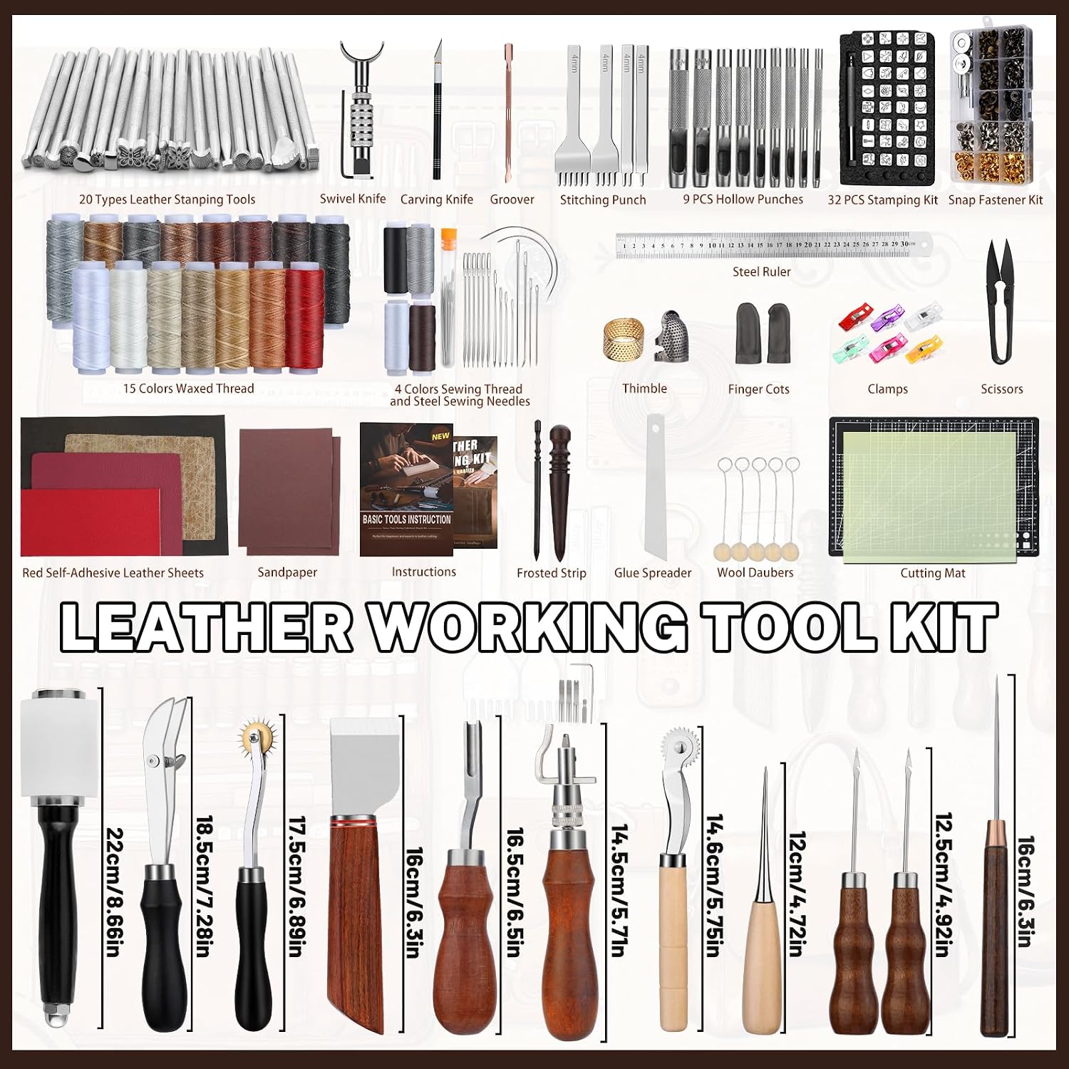 Kit de travail du cuir, outils - Leatherwork Bag avis et prix