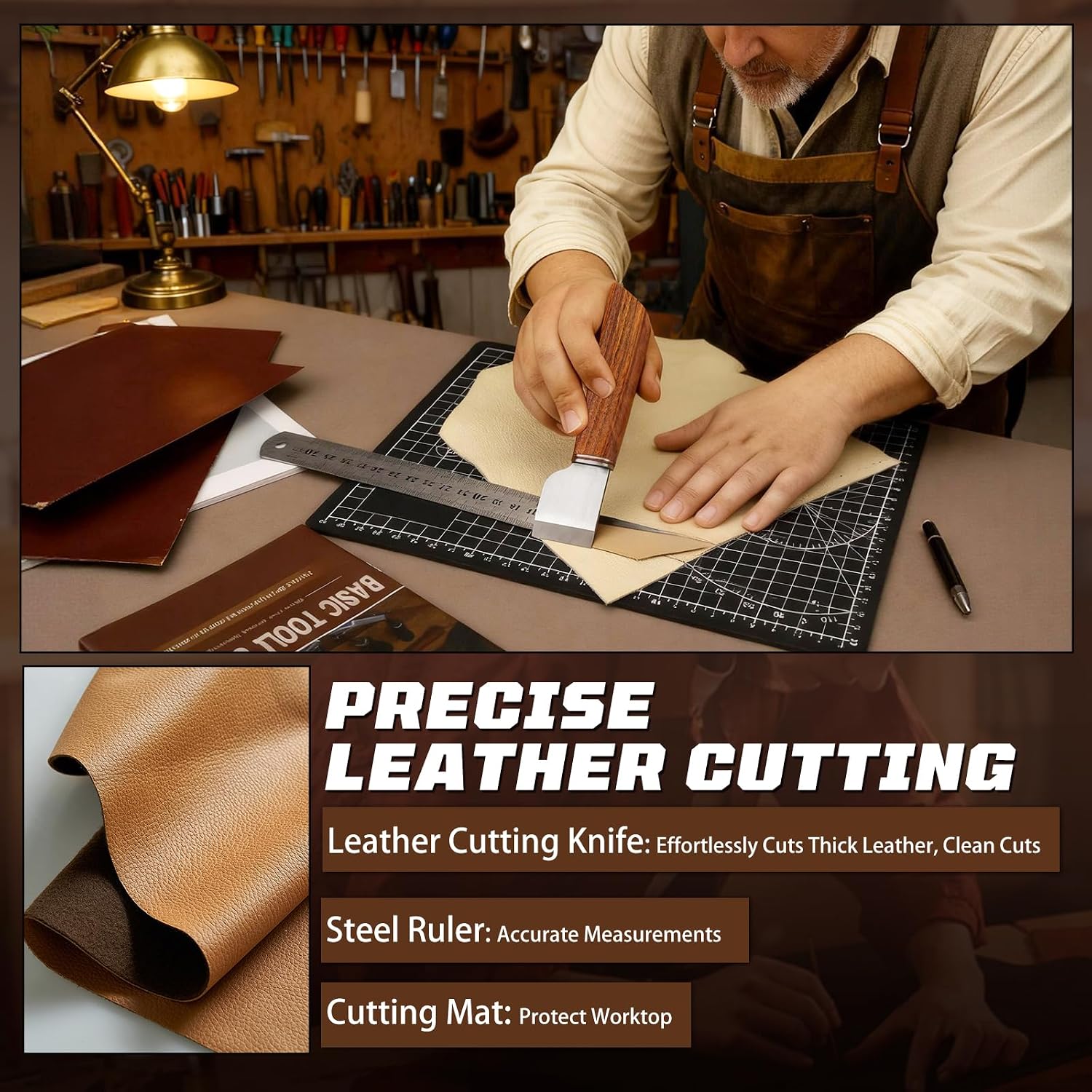 Kit de travail du cuir, outils - Leatherwork Bag avis et prix