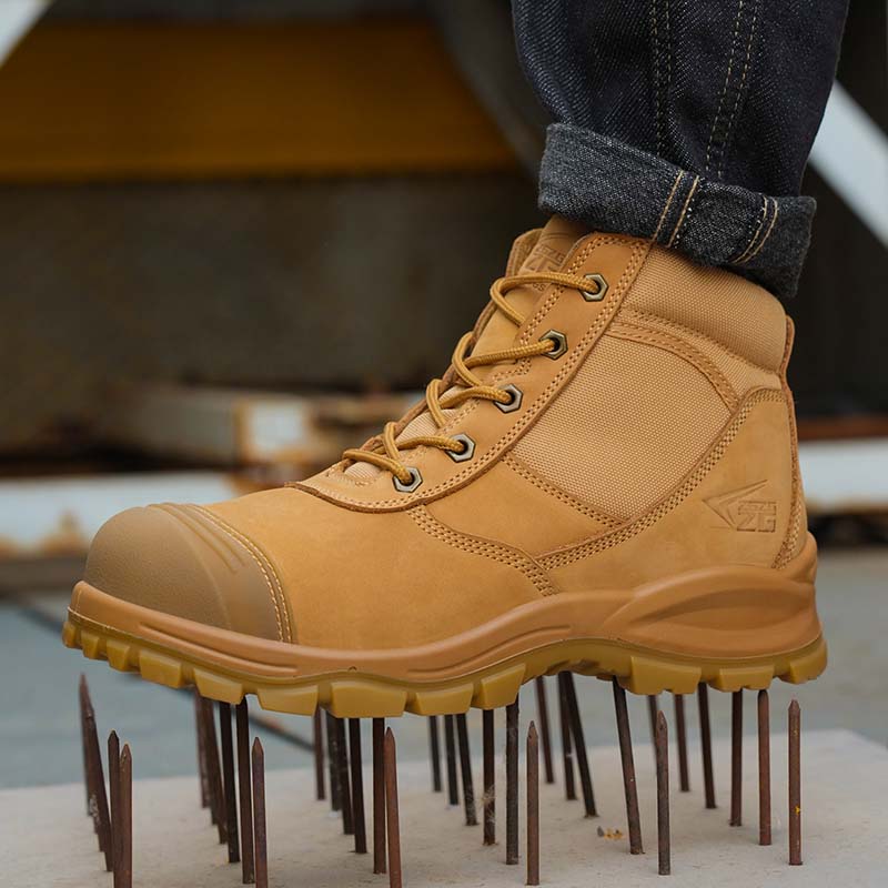 Bottes en cuir véritable pour  - Leather Work Flats avis et prix
