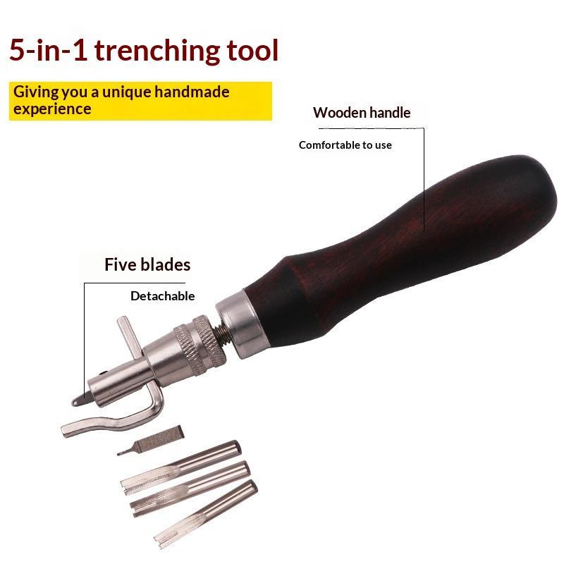 Outil de rainurage du cuir 7 e - Leatherwork Edge Beveler avis et prix