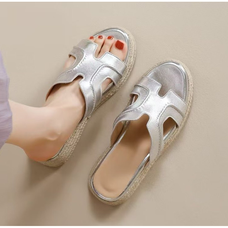 Nouvelles mules espadrilles po - Leather Work Flats avis et prix