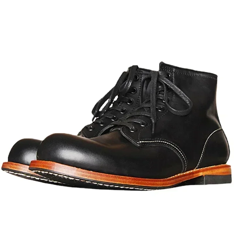 Bottes vintage cousues Goodyea - Leather Work Flats avis et prix