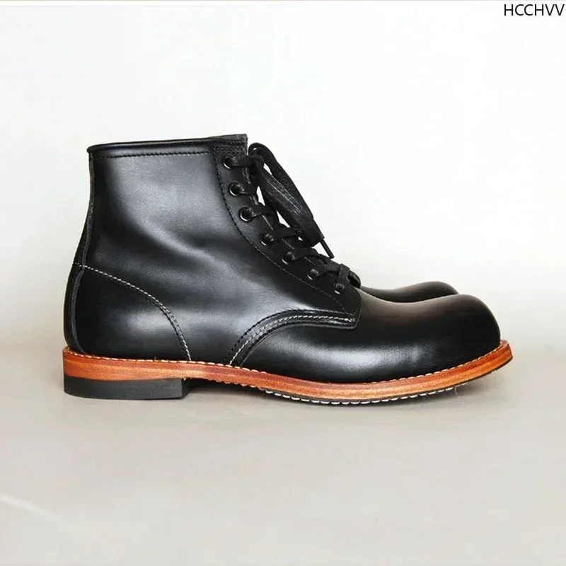 Bottes vintage cousues Goodyea - Leather Work Flats avis et prix