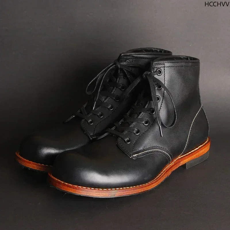 Bottes vintage cousues Goodyea - Leather Work Flats avis et prix