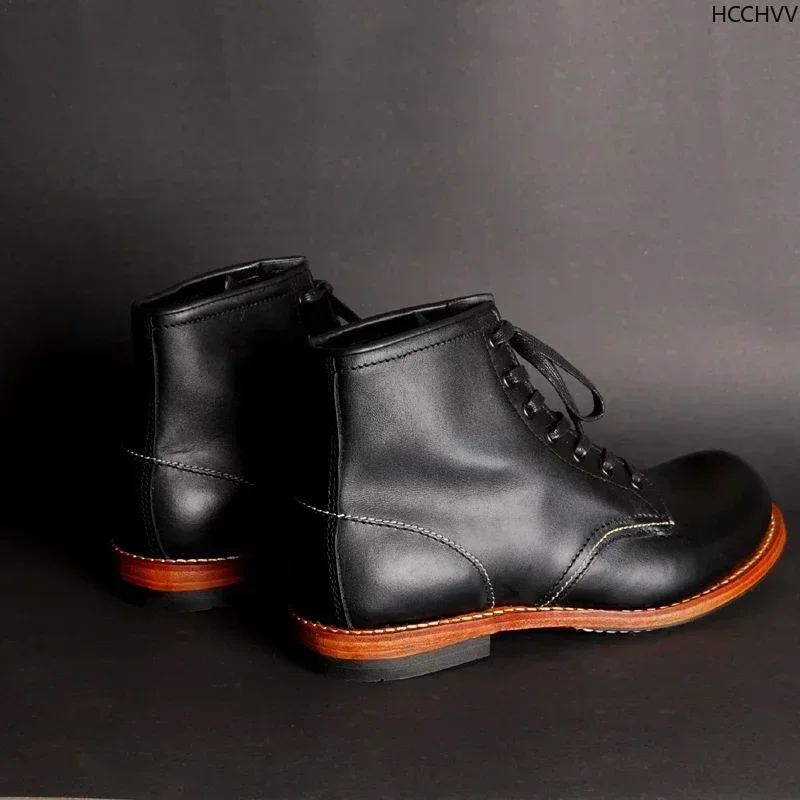 Bottes vintage cousues Goodyea - Leather Work Flats avis et prix