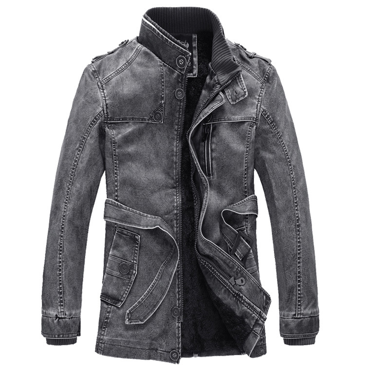 Veste de moto d'automne pour h - Leather Work Jacket Mens avis et prix